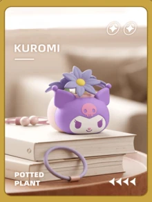 Sanrio Characters Potted Plant Series Decorative Items, Hello Kitty And Friends Plant Pots, Cute Desktop Decorations, Collectible Figurines, My Melody And Kuromi Planters, Small Succulent Containers, Unique Home Decor, Kawaii Office Accessories, Indoor Plant Pots