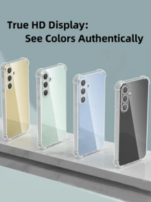 Juego de estuche protector 3 en 1 de silicona TPU de cobertura completa compatible con teléfonos , incluye estuche de teléfono con protector de pantalla [2 piezas], compatible con desbloqueo de huella digital, protector de pantalla de vidrio templado resistente a los arañazos y de alta definición, estuche de teléfono transparente y absorbente de golpes, cubierta flexible de silicona TPU transparente, a prueba de agua, regalo de cumpleaños internacional, no la versión nacional - transparente - Ver 11
