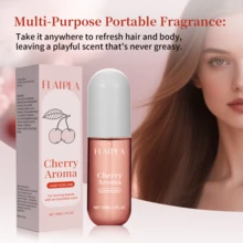 FLATPEA 50ml Cherry Scented Hair Gel | Long-Lasting Fragrance, Suitable For Various Occasions With Roll-On Design, Portable And Easy To Carry | Ideal For Romantic Dates, Social Events And Holiday Gifts - Emits Elegant Masculine Fragrance