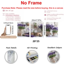 3 件薰衣草帆布艺术印刷品 - 带有紫色花朵的乡村花瓶，非常适合家庭、办公室、酒吧、咖啡厅、教室、宿舍装饰、毕业典礼、适合室内/室外使用的多功能墙面装饰、室内墙面装饰乡村装饰自然美学、薰衣草装饰 - 可用作礼物、卧室、办公室、客厅、咖啡厅、墙面装饰、家庭和宿舍装饰带框墙面艺术 - 帆布（可提供画框）