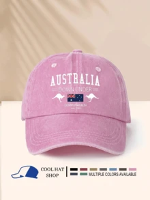 澳大利亚国旗和印花，时尚休闲百搭可调节男女通用袜子，舒适四季必备 - 水洗帽 - 查看 5