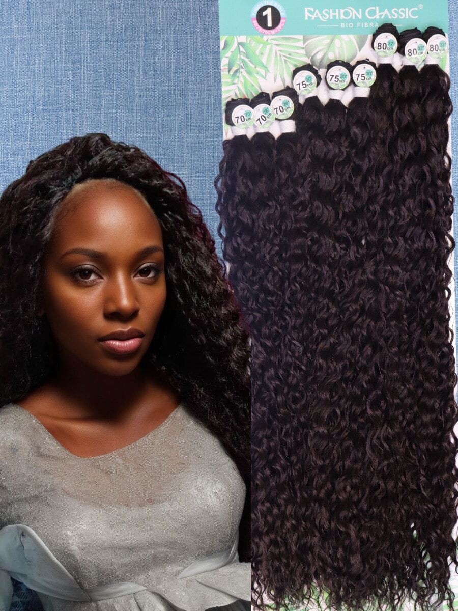 Anjo Plus 80cm Fashion Classic Curly Hair Bio Vegetal - 棕色 - 查看 1