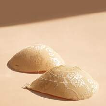 ideaCCSZ 1件/2件装蕾丝隐形文胸，白色粘性聚拢文胸，硅胶乳贴，前扣自粘设计，后背带，可重复使用，适合婚礼和无肩带晚礼服