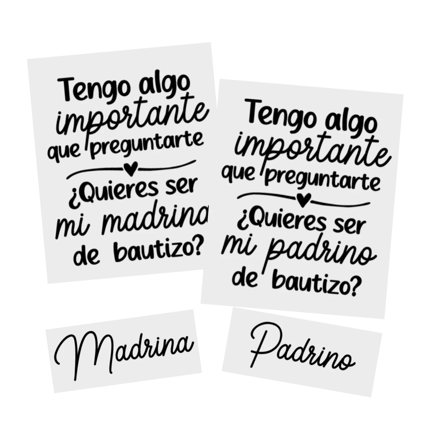 Quotes & Words Wall Decals - Black - View 1