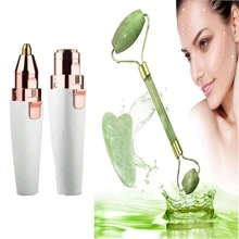 1pc Women's Rechargeable 2-In-1 Facial Shaver And Hair Trimmer With Epilator, Lip And Eyebrow Hair Removal - Get Smooth, Flawless Skin In Minutes!