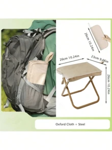 Outdoor Folding Pencil Case, Small Horse Tie Pocket Stool, Portable Fishing Stool, Camping, Tourism, Leisure Handbag Chair