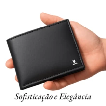 Men's Slim Wallet With Card Holder In Black In Box - Black - View 3