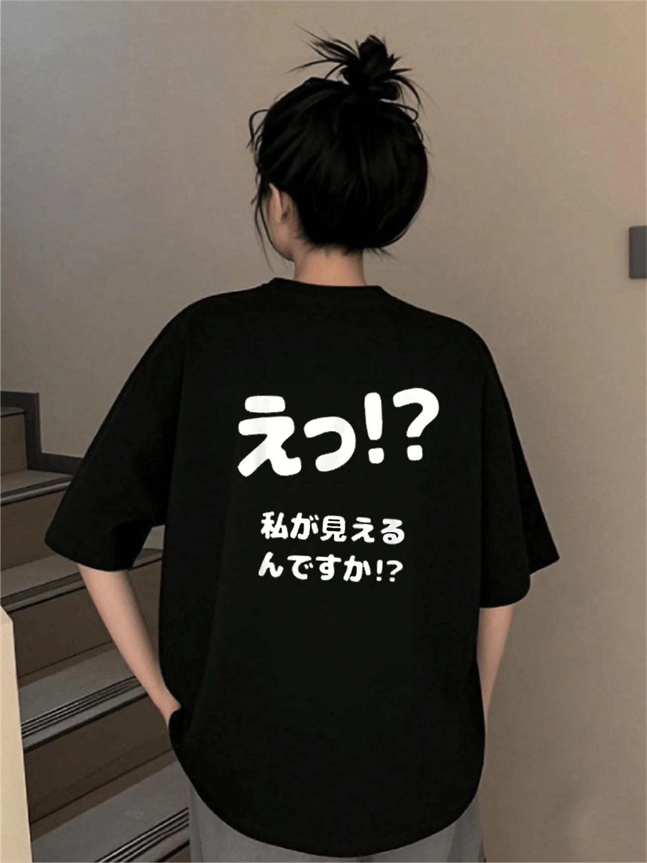 Women T-Shirts - 黑色 - 查看 1