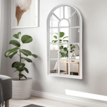 Window Style Mirror Living Room Decor Hallway Home Panel Wall Glass 70Cm Garden Modern For Bathroom And Hallway Decoration Stylish Mirror - 預設 - 查看 9