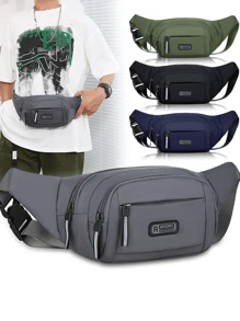 Men's Fashion Multi-Pocket Casual Sports Waist Bag, Travel Crossbody Chest Bag Large Capacity Chest Bag, Autumn College Men's Bag Waist Bag Crossbody Bag Fun Gift Holiday Thanksgiving Men's Gift Vacation Hiking Men's Bag Shoulder Bag Hobo Bag Travel Essentials Holiday Essentials Summer Back To School Waist Bag Backpack Waist Bag Spring School Supplies