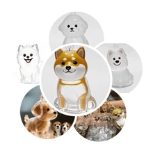 Chaveiro Porta-Cabelo de Cachorro Transparente e Fofo em Formato de Cachorro: Acessórios para Cachorro, Armazenamento de Pelos de Cachorro, Um Acessório Essencial para Amantes de Cachorros!