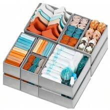 12pcs/6pcs/1pc Baby Room Storage Basket, Foldable Clothes Storage Box, Wardrobe Drawer Type Clothing Storage Box, Underwear Organizer Box For Baby Socks, Bibs, Underwear, Socks, Bras - Multicolor - View 17