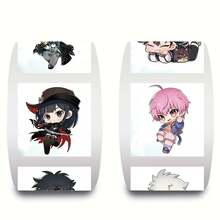 500 Time Agent Roll Stickers Baking Stickers Creative Stickers Dessert Milk Tea Cup Stickers Takeout Labels Sealing Stickers, School Supplies, Back To School - A - View 1