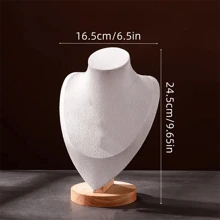 木制珠宝展示架，垂直项链架，女士吊坠和手链收纳架，收纳旅行必需品，返校宿舍收纳秋季装饰