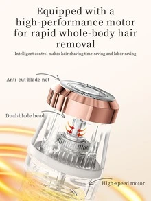 三合一多功能电动修容套装 - 女士美容剃须刀、腋下修剪器、电动鼻毛修剪器，可更换刀头，干湿两用，适用于比基尼部位、眉毛、鼻子、面部、腿部、腋下，便携式无线设计，带电量指示灯，女士理想礼物 - 彩色 - 查看 10