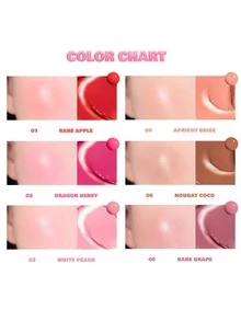 Rom&nd JUICY ROLL CHEEK 01 Rare Apple, Peach, Nude, Vibrant, Creamy Texture, Melting, Soft Matte, Lightweight, Non-Sticky, Non-Drying, Comfortable Long-Lasting, Brightening, Lip & Cheek Multipurpose, Mini Size, Korean Makeup, Gift, 8.4g/0.30oz. - 01 RARE APPLE - 查看 7