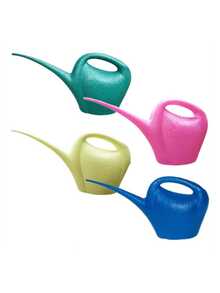 Plastic Watering Can With Long Thin Spout, 2 Liters For Garden - 綠色 - 查看 4