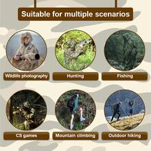 Traje de camuflaje con patrón de hojas de arce en 3D, adecuado para caza al aire libre, observación de aves, pesca, escalada de rocas o juegos de CS en vivo. También se puede usar para disfraces de fiestas de Navidad y Halloween.