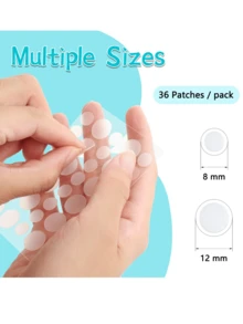 360 pezzi/180 pezzi/36 pezzi Adesivi trasparenti invisibili per il viso, adesivi circolari rimovibili senza tracce, semplici da usare, portatili, adesivi circolari trasparenti ad alta adesività, per trucco, economici, decorazione della stanza, vanità, viaggio, camera da letto, accessori per il trucco, economici, riempitivi per calze, trucco, strumenti per il trucco, roba economica, regali, regali per donne, regali di Natale