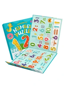 磁性字母拼图书：适合学龄前儿童的彩色字母学习套装，适合3-5岁儿童的冰箱贴