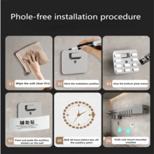 1pc Multifunctional Knife Holder Rack, Stainless Steel Knife Organizer Wall Mount, No Drilling Required, Kitchen Knife & Cutting Board Storage Rack Kitchen Items Kitchen Accessories Kitchen Tools