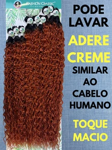 Anjo Plus 80cm Fashion Classic Curly Hair Bio Vegetal - 亮橙色 - 查看 4