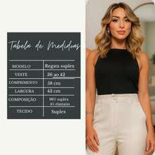 Regata Feminina Suplex Básica Lisa com Alça Confortável e Ajustada