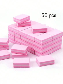 1/10/30/50/100/150/300/500片装迷你指甲抛光块，适用于亚克力指甲和天然指甲，100/180目指甲抛光块，散装指甲抛光块，专业美甲锉