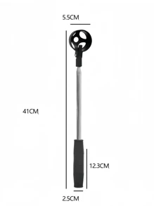 1pc Golf Ball Picker Is Made Of Stainless Steel, Featuring High Strength And Corrosion Resistance. It Can Adapt To The Outdoor Environment Of The Golf Course And Is Durable. It Has An 8 - Section Telescopic Structure, Allowing The Length To Be Adjusted According To Actual Needs.