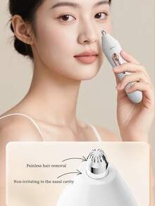 三合一多功能电动修容套装 - 女士美容剃须刀、腋下修剪器、电动鼻毛修剪器，可更换刀头，干湿两用，适用于比基尼部位、眉毛、鼻子、面部、腿部、腋下，便携式无线设计，带电量指示灯，女士理想礼物 - 彩色 - 查看 7