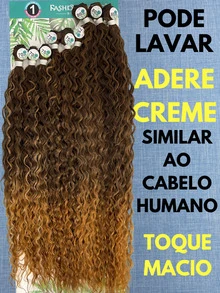 Anjo Plus 80cm Fashion Classic Curly Hair Bio Vegetal - 杏色 - 查看 4