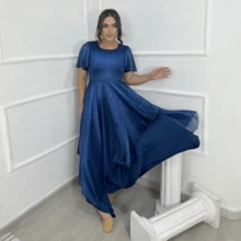 Dance Dress Choreography All Tulle Evangelical Fashion - Navy Blue - View 1