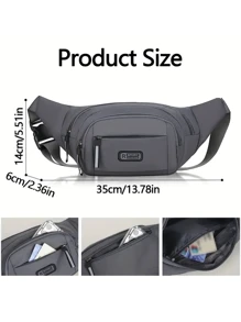 Men's Fashion Multi-Pocket Casual Sports Waist Bag, Travel Crossbody Chest Bag Large Capacity Chest Bag, Autumn College Men's Bag Waist Bag Crossbody Bag Fun Gift Holiday Thanksgiving Men's Gift Vacation Hiking Men's Bag Shoulder Bag Hobo Bag Travel Essentials Holiday Essentials Summer Back To School Waist Bag Backpack Waist Bag Spring School Supplies