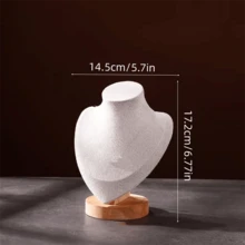 木制珠宝展示架，垂直项链架，女士吊坠和手链收纳架，收纳旅行必需品，返校宿舍收纳秋季装饰