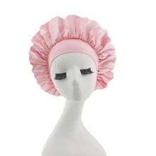 1 pieza Gorro de satén y seda lujoso para dormir - Ajuste cómodo y ajustable con cinta de amarre - Protección del cabello nocturno unisex para hombres y mujeres, decoración del hogar y del baño, decoración de otoño, de vuelta a la escuela