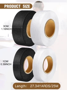 2PCS Double-Sided Iron-On Hemming Tape, Strong Adhesive Heat Bonding Tape, Iron-On Fusible Web For Clothing Alterations, Pants, Jeans, Skirts - Multicolor - View 4