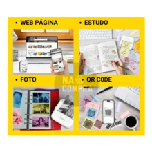 Kit 9 Rolls Of Thermal Paper 57mm Color Mini Portable Printer | Immediate Shipping - Multicolor - View 4