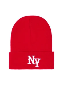 1 件女士时尚字母 3D 刺绣 NY 针织帽，温暖且适合秋冬日常穿着（大号订单上的字母排成一排）秋季配饰