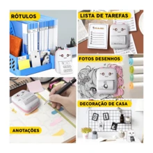 Kit 9 Rolls Of Thermal Paper 57mm Color Mini Portable Printer | Immediate Shipping - Multicolor - View 3