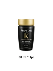 Kérastase Chronologiste 赋活洗发露 80ml，奢华黑钻系列，修护受损发质，恢复秀发活力，蕴含深海萃取精华和透明质酸，令秀发柔软亮泽，是送给女友/闺蜜的完美礼物，无硫酸盐配方，沙龙级品质，适合所有发质，日常使用或旅行携带皆宜，100% 满意保证 - 洗髮精80ml - 查看 10