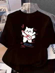 Women T-Shirts - 黑色 - 查看 1