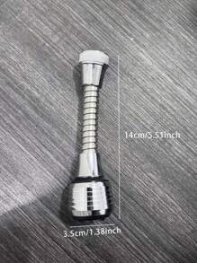 2pcs/1pc Universal Kitchen Faucet Sprayer Head Extension Splash Proof Filter Aerator Flow Booster Nozzle - Silver - View 18