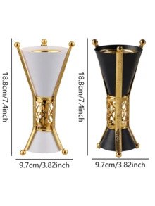 1 Peça/1 Conjunto Queimador de Incenso/Suporte de Incenso de Metal Leve e Luxuoso, Queimador de Incenso de Estilo Árabe do Oriente Médio, Pode Ser Usado Como Difusor de Aromaterapia, Queimador de Aromaterapia, Usado na Decoração Doméstica, Quarto, Sala de Estar (Como Peça Central), Escritório, Lugar de Ioga e Festa, Criando uma Atmosfera Elegante. Também Pode Ser Usado para Decoração da Casa. Este Queimador de Aromaterapia é o Presente Ideal para Feriados