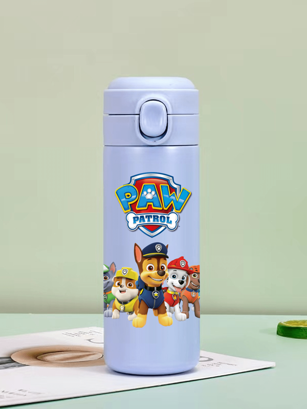 Paw Patrol 1 件 PAW Patrol 运动隔热不锈钢运动水壶酷水壶可爱卡通人物 Ryder Rubble Chase Skye Rocky Zuma 14 盎司（420 毫升）适合户外活动露营、驾驶、生日礼物、圣诞节礼物，适合男女健身爱好者