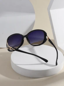 6pcs Women's Large Plastic Gradient Fashion Glasses Set, Suitable For Street, Summer, Vacation, And Daily Use - Bohemian Beach Accessories Women's Glasses, Suitable For Beach Vacation, Outing, And Travel - 彩色 - 查看 4