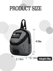 1pc Portable Pet Treat Bag, Training Pouch, Snack Reward Bag, Puppy Training Treat Bag, Pet Feeding Waist Pack, Suitable For Travel Walking Dog, Dog Supplies, Dog Snack Bag - Multicolor - View 9