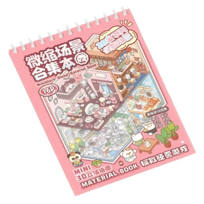 Kit Adesivos 3d Miniatura Cenário Paisagismo Mais Pinça Top 8 folha