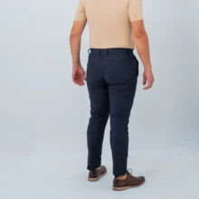 Premium Lycra Tech Comfort Tailored Dress Pants - Black - View 3