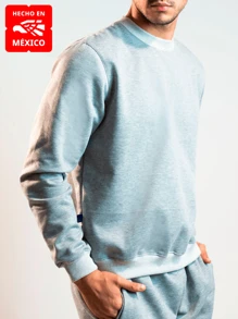 Fashionable Ultra Comfort Closed Crew Neck Sweatshirt MADE IN MEXICO BLATT