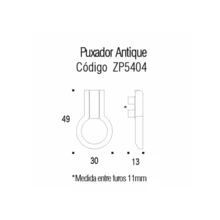 Antique Gold Shiny Zen Design Handle 1 Unit